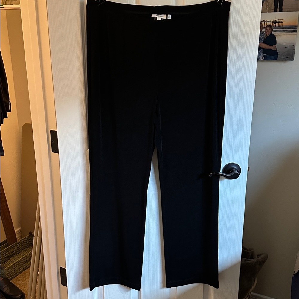 Chico's Traveler’s Elegant Black Trousers